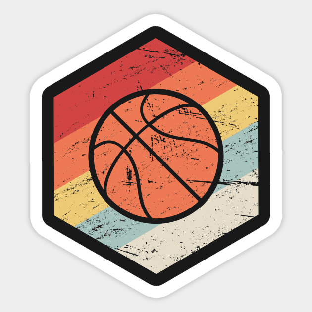 Retro 70s Basketball Icon Sticker by MeatMan